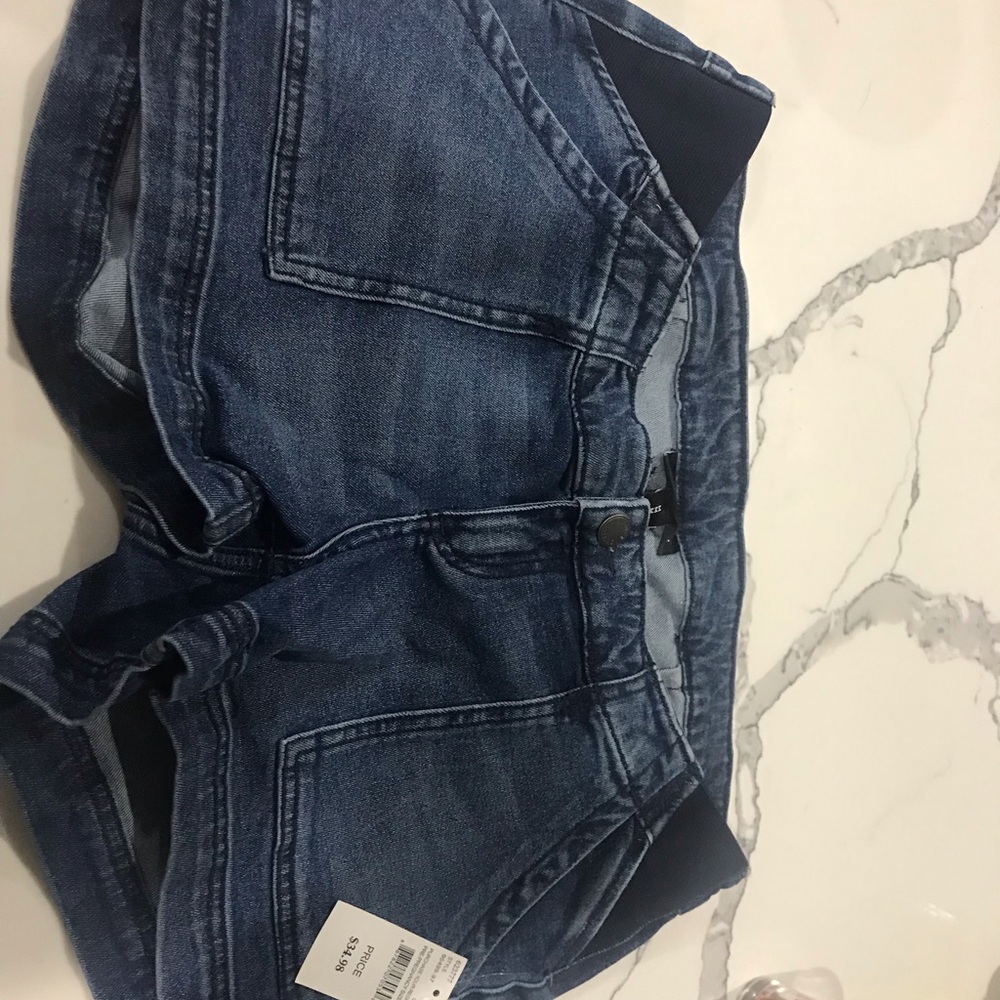 Maternity jean shorts